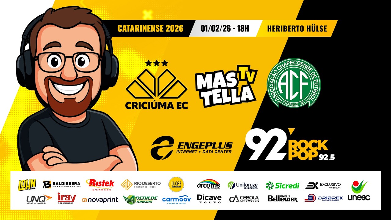 CATARINENSE AO VIVO 2026: CRICIÚMA X CHAPECOENSE | 01/02/2026