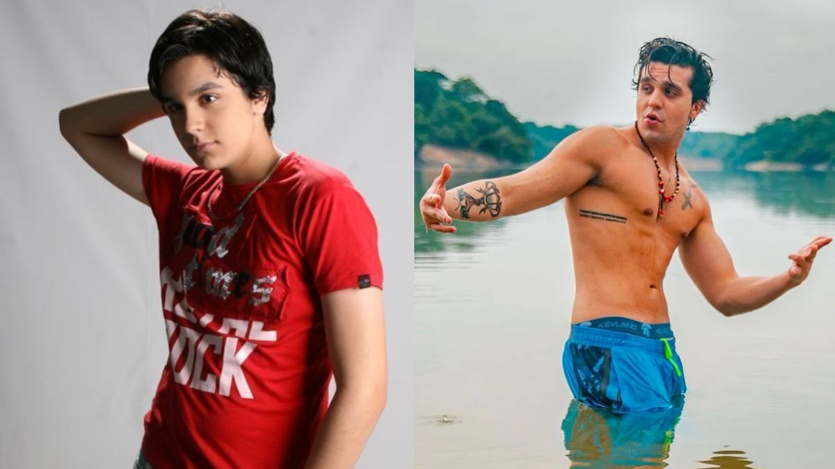 Antes e depois de Luan Santana (Foto: Reprodução/Internet)