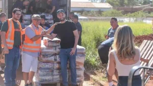 Munhoz realiza ação solidária: 4,3 toneladas de alimentos doadas no Rio Grande do Sul (Foto: Divulgação)