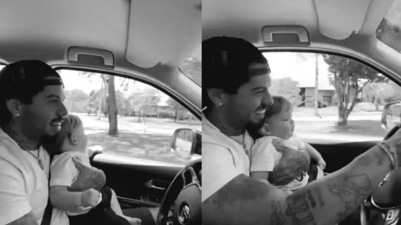 Zé Felipe é criticado após dirigir com o filho no colo Internautas acusam o cantor Zé Felipe de imprudência e colocam em dúvida sua responsabilidade como pai