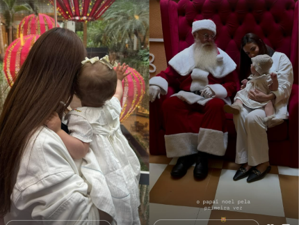 Momentos Mágicos: A Filha de Luan Santana Encontra o Papai Noel Momentos Mágicos: A Filha de Luan Santana Encontra o Papai Noel
