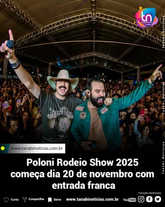 Viva a Emoção do Poloni Rodeio Show com Gratuidade! Viva a Emoção do Poloni Rodeio Show com Gratuidade!