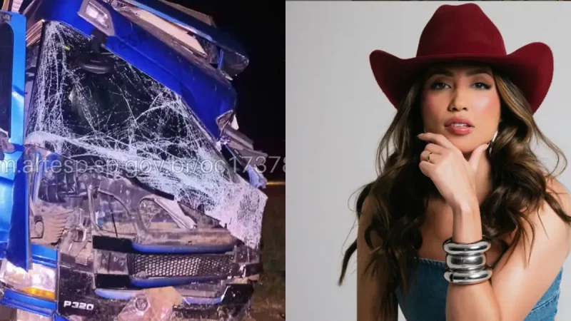 Amanda Alves se envolve em acidente com 23 feridos em SP (Foto: Arte Movimento Country)