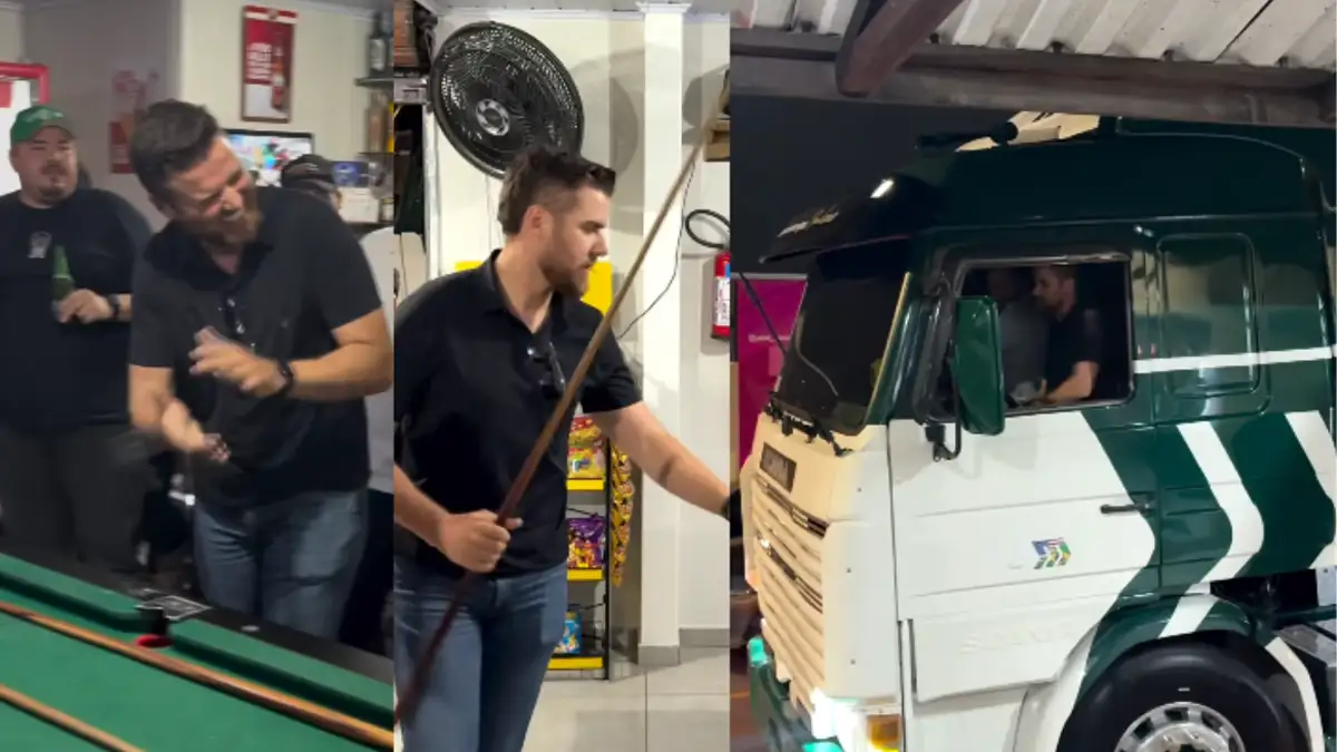 Zé Neto em Bar de São José dos Pinhais: (PR) (Foto: Reprodução Instagram)