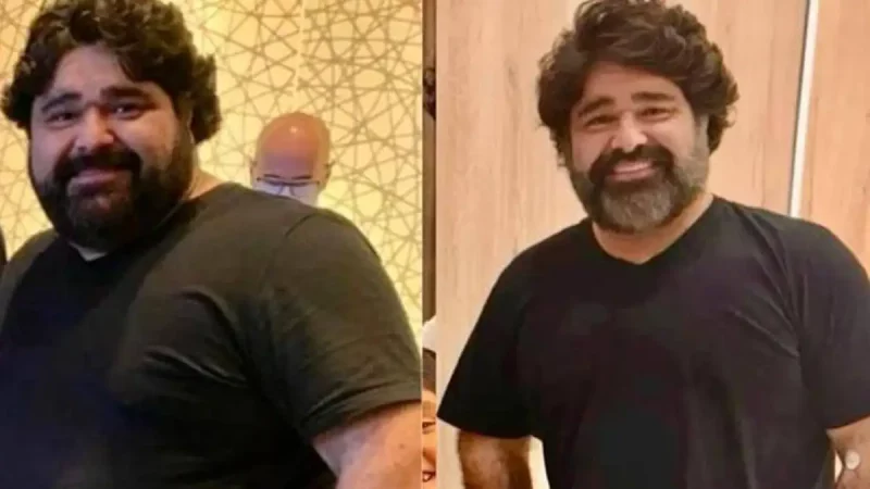 Fabiano Menotti antes e depois do emagrecimento (Foto: Arte Movimento Country)