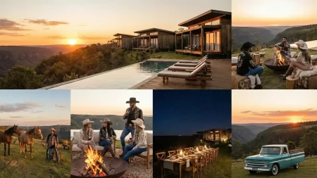 O turismo sertanejo de luxo: hotéis, fazendas e experiências inspiradas nos ídolos Hotel de Luxo sertanejo (Criado por Inteligência Artificial)