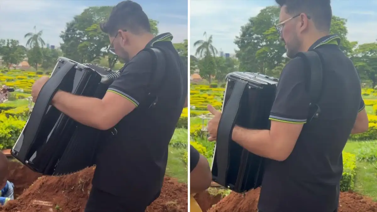 Sanfoneiro faz homenagem tocante à avó apaixonada por música (Foto: Reprodução YouTube)