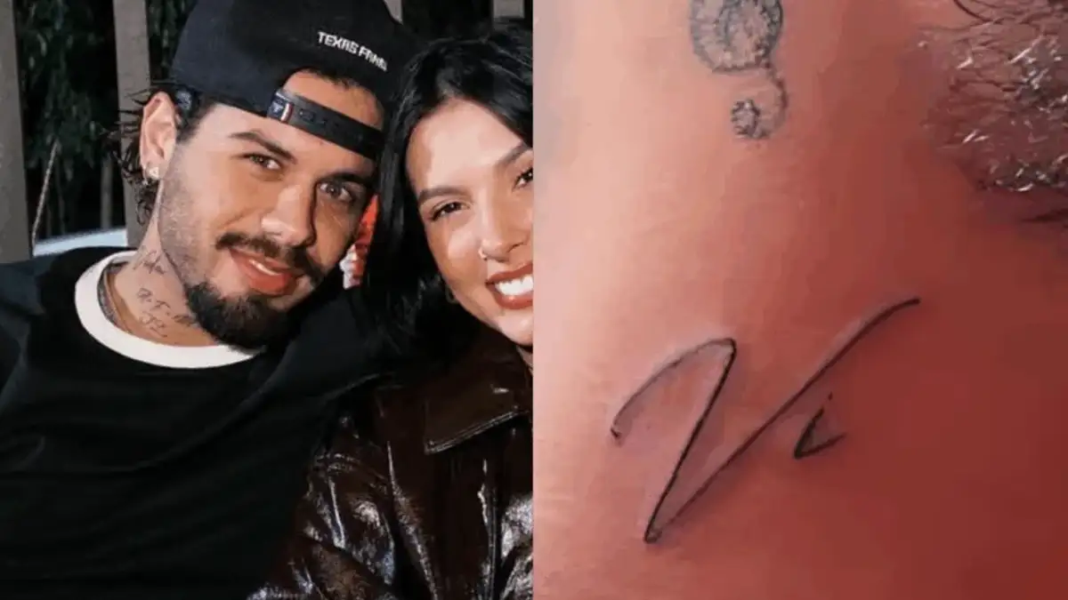 Zé Felipe muda tatuagem feita em homenagem à ex, Virginia Fonseca Cantor transforma o nome “Vi” em “Vida” e fãs notam o detalhe nas novas fotos com Ana Castela (Foto: Arte Movimento Country)