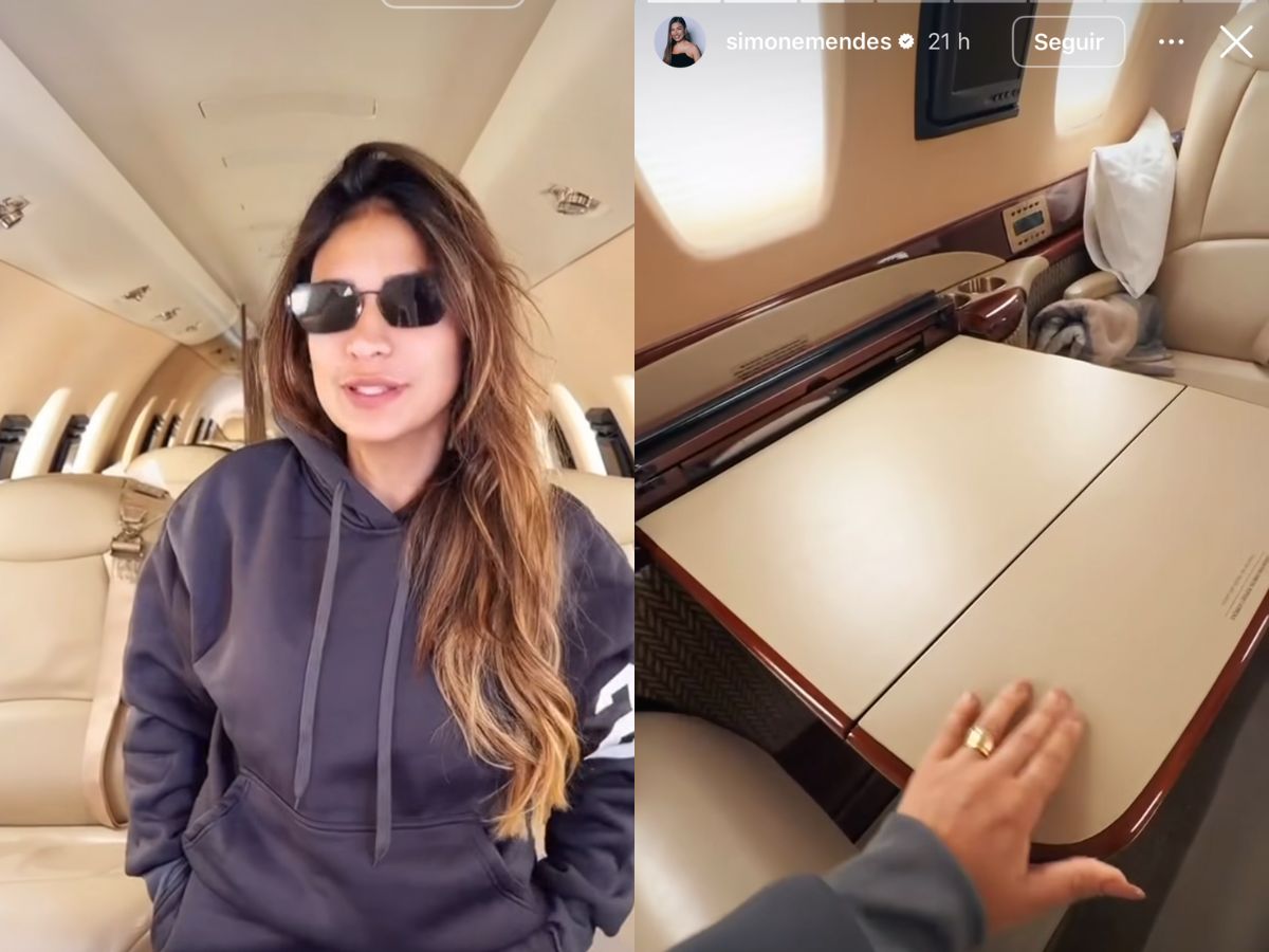 Simone Mendes investe em reforma luxuosa de jato milionário