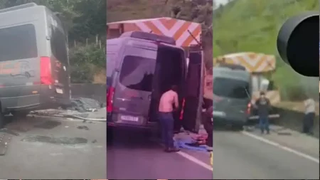 Veja imagens do acidente que matou Mauri Lima, irmão de Chitãozinho e Xororó Imagens fortes: vídeo revela instantes após acidente que matou irmão de Chitãozinho & Xororó (Foto: Reprodução YouTube)