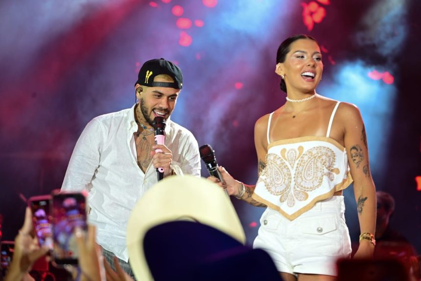 Ana Castela elogia Zé Felipe pela energia no cruzeiro