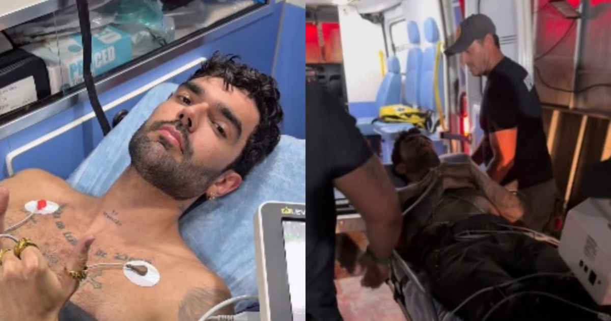 Luan Pereira se descontrola após mal-estar durante show