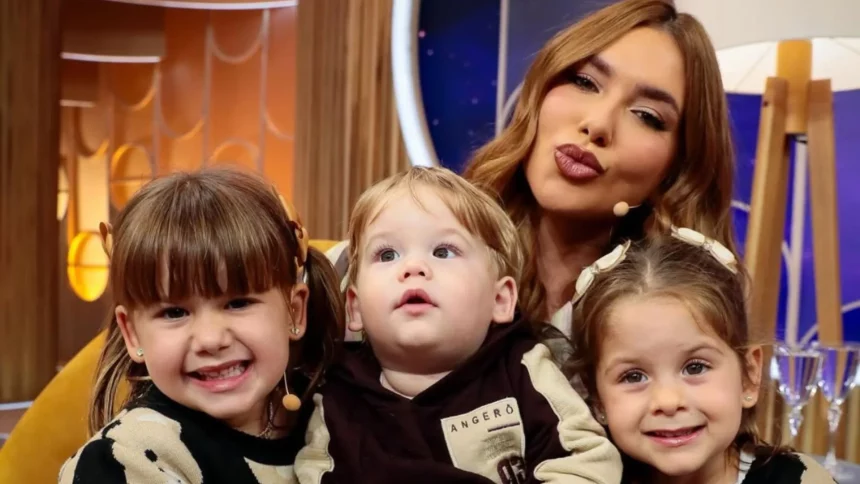 Maria Flor e José Leonardo compartilham momentos de ternura fraternal.