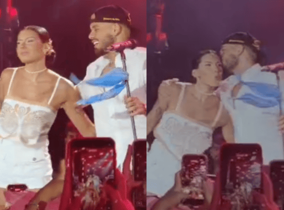 O que Zé Felipe e Ana Castela disseram no show do cruzeiro?