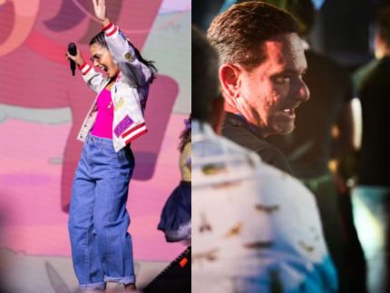 Pai de Gustavo Mioto é visto em cruzeiro com Ana Castela