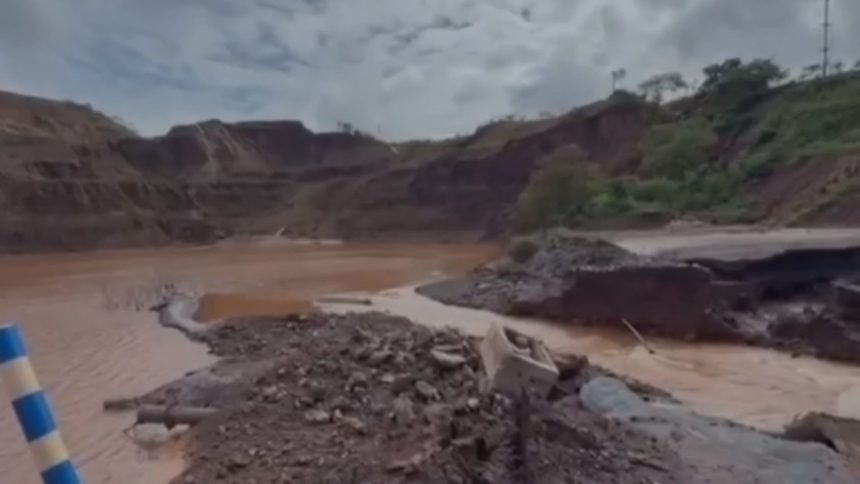 Rompe reservatório da Vale em Congonhas e atinge área da CSN