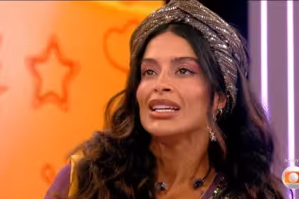 Tadeu Schmidt e Aline Campos: 1ª eliminada comenta estratégia