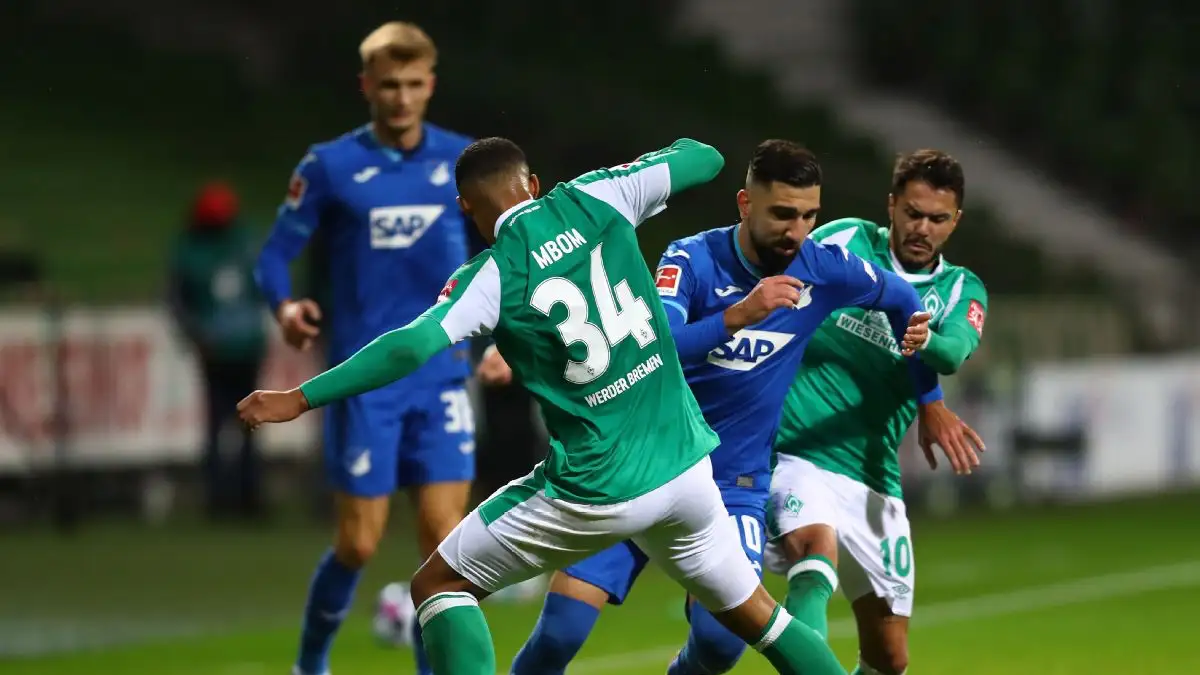 Equipes Werder Bremen x Hoffenheim se enfrentam nesta terça-feira (27) pela Bundesliga, no Weserstadion