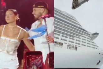 Zé Felipe se despede do navio e agradece a Ana Castela