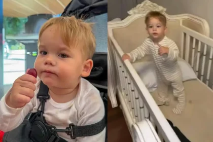 Berço sujo do José Leonardo (Foto: Redes Sociais)