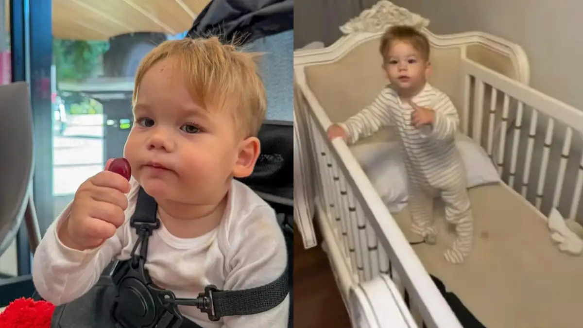 Berço sujo do José Leonardo (Foto: Redes Sociais)