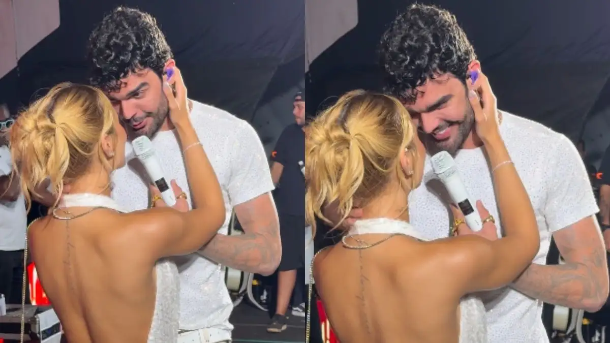 Luan Pereira se declara à noiva em show de Réveillon (Foto: Rede Social)