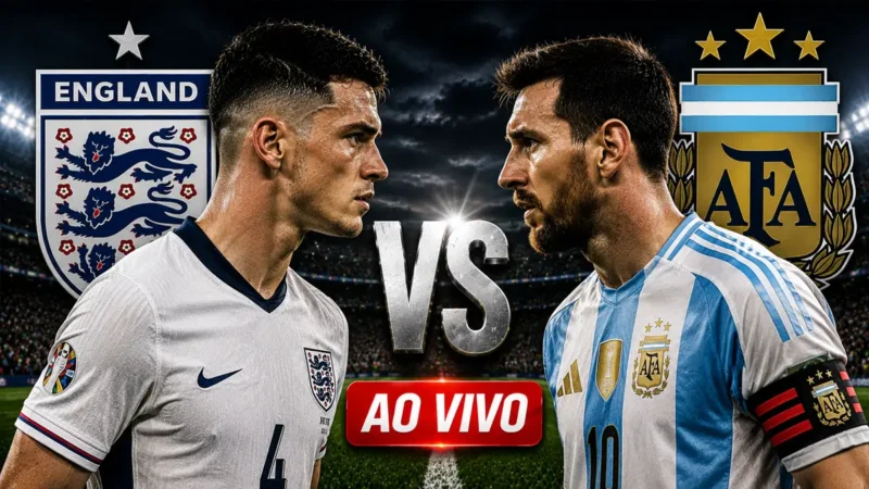 Inglaterra x Argentina: onde assistir ao vivo, horário e escalações